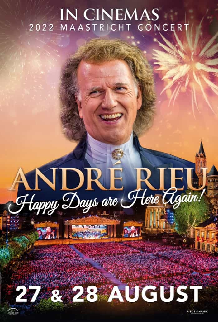 UK Box Office Weekend Report 26th - 28th August 2022:  Violinist Andre Rieu takes his summer concert to the top of the UK box office on a very quiet weekend for new releases