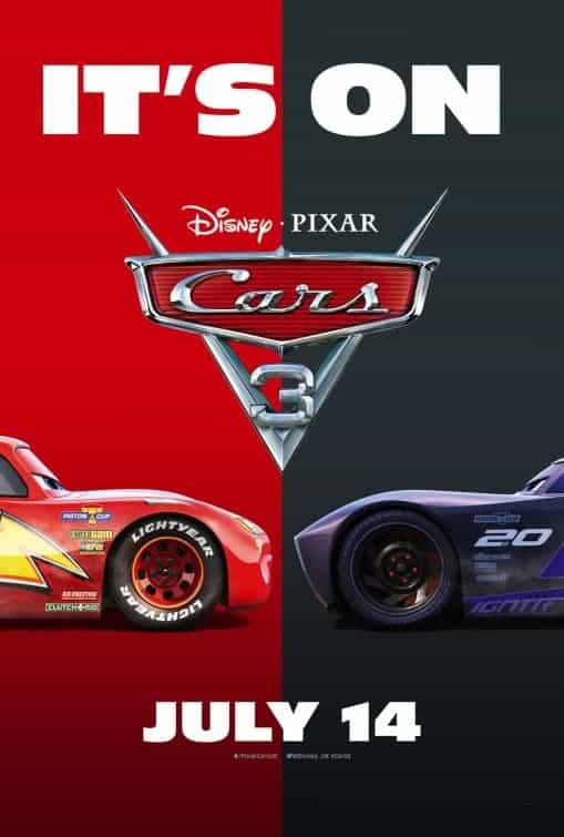 First poster for Cars 3, film released July 2017