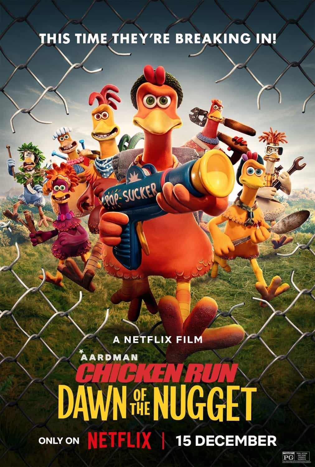 Check out the new trailer and poster for upcoming movie Chicken Run: Dawn of the Nugget which stars Bella Ramsey and Zachary Levi - movie UK release date 15th December 2023 #chickenrundawnofthenugget