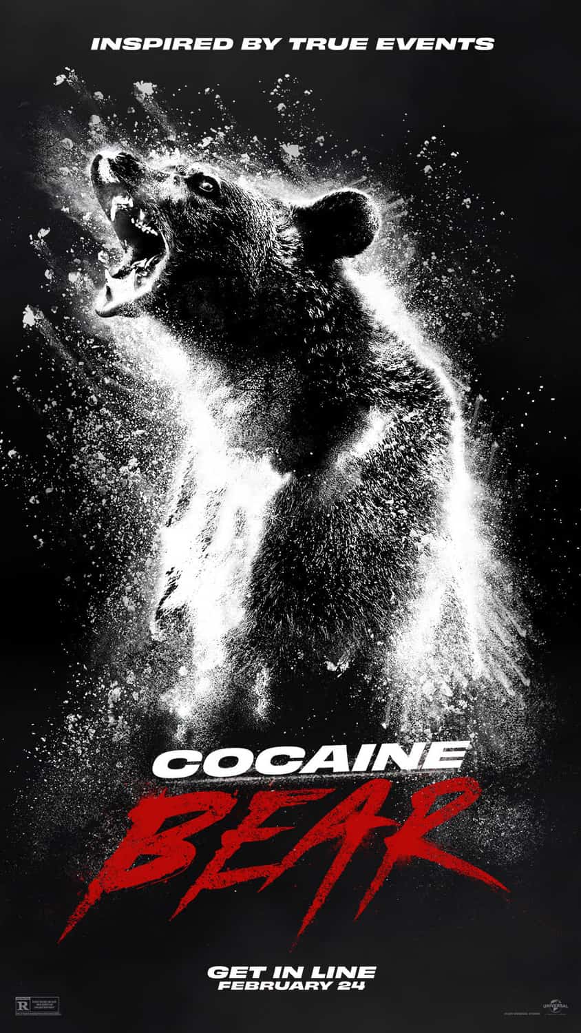 A new trailer released for Cocaine Bear starring Keri Russell - movie UK release date 24th February 2023 #cocainebear