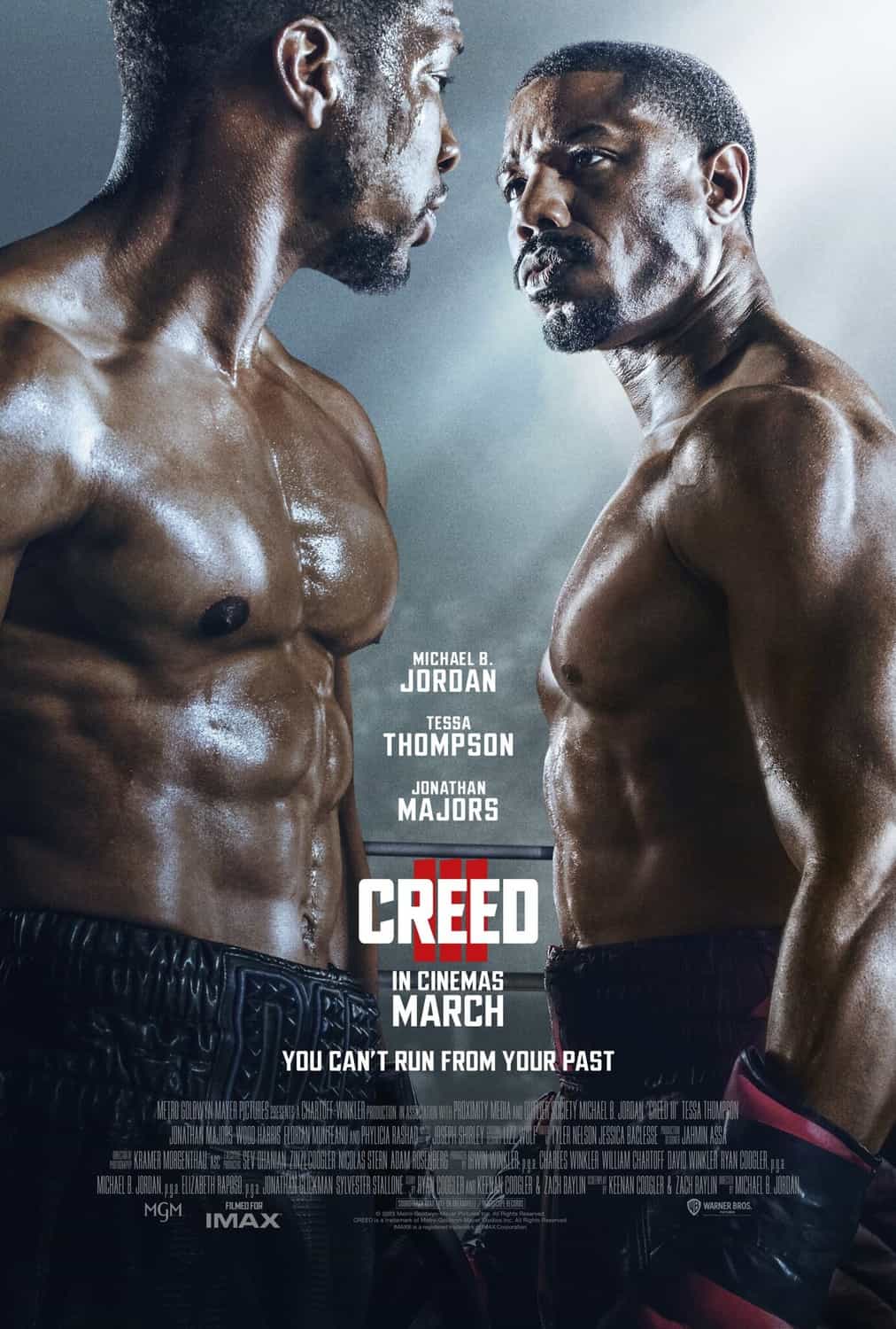 First trailer and poster for Creed III starring and directed by Michael B. Jordan - movie UK release date 3rd March 2023 #creediii