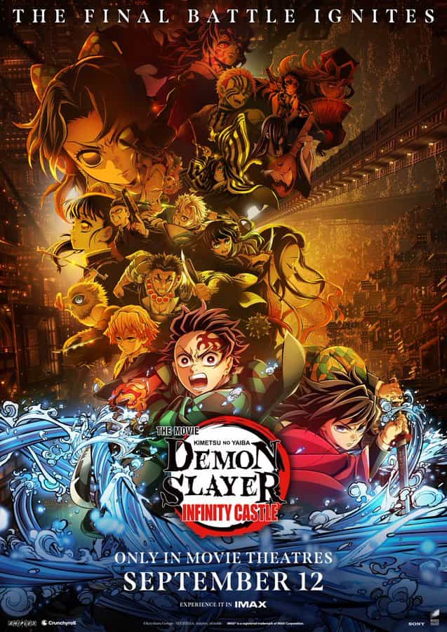 US Box Office Weekend Report 19th - 21st September 2025:  Demon Slayer spends a second weekend at teh top of the US box office with Him coming in at number 2
