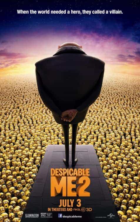 Despicable Me 2 takes over as the years top film