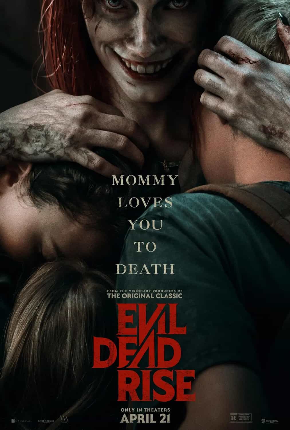 New poster released for Evil Dead Rise starring Alyssa Sutherland	 - movie UK release date 21st April 2023 #evildeadrise