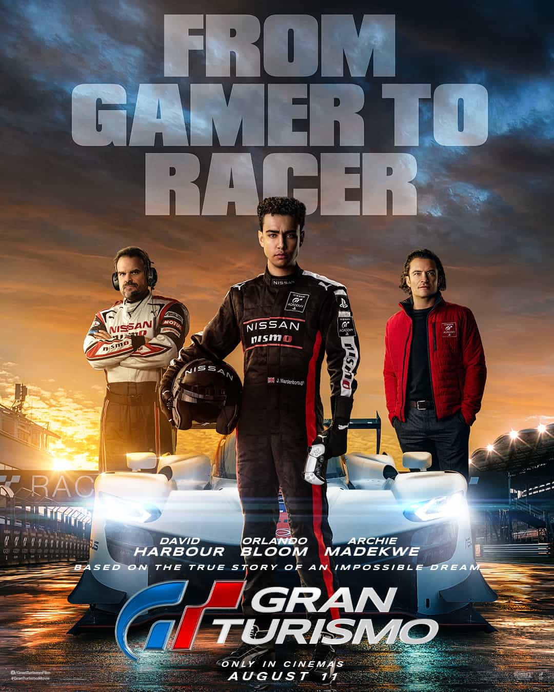 Check out the new trailer and poster for upcoming movie Gran Turismo which stars David Harbour and Orlando Bloom - movie UK release date 11th August 2023 #granturismo