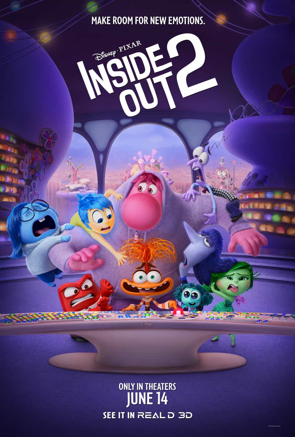 Check out the new trailer and poster for upcoming movie Inside Out 2 which stars Diane Lane and Amy Poehler - movie UK release date 14th June 2024 #insideout2