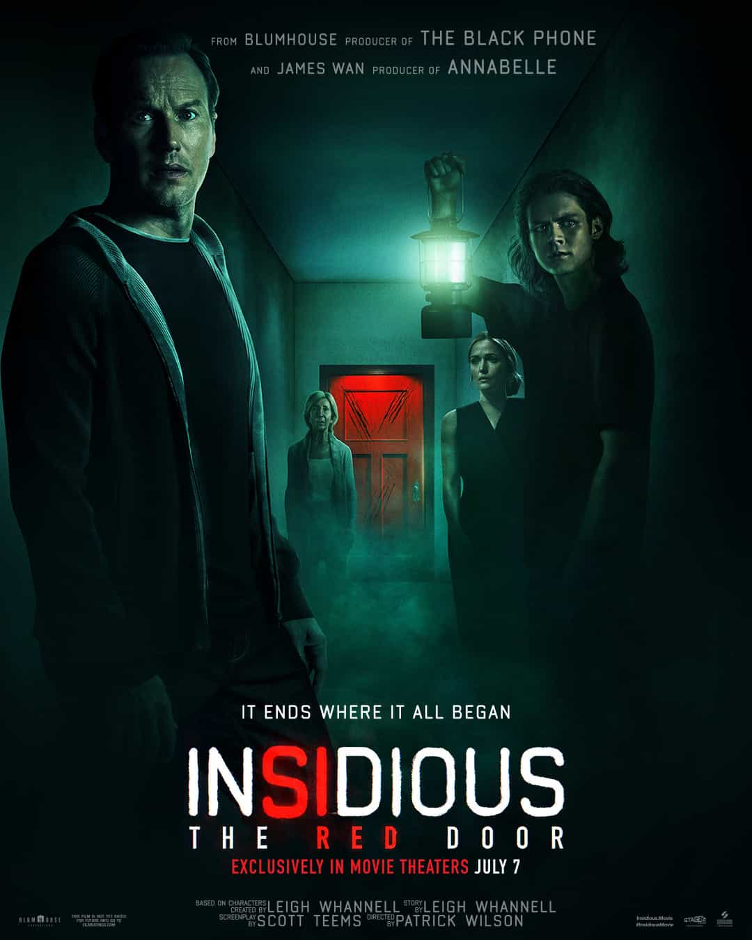 US Box Office Weekend Report 7th - 9th July 2023:  Horror movie Insidious: The Red Door tops the box office on its debut leaving Indiana Jones to a single week at the top