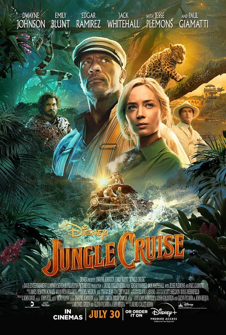 New trailer and poster release for Jungle Cruise starring Dwayne Johnson - movie release date 24th July 2020