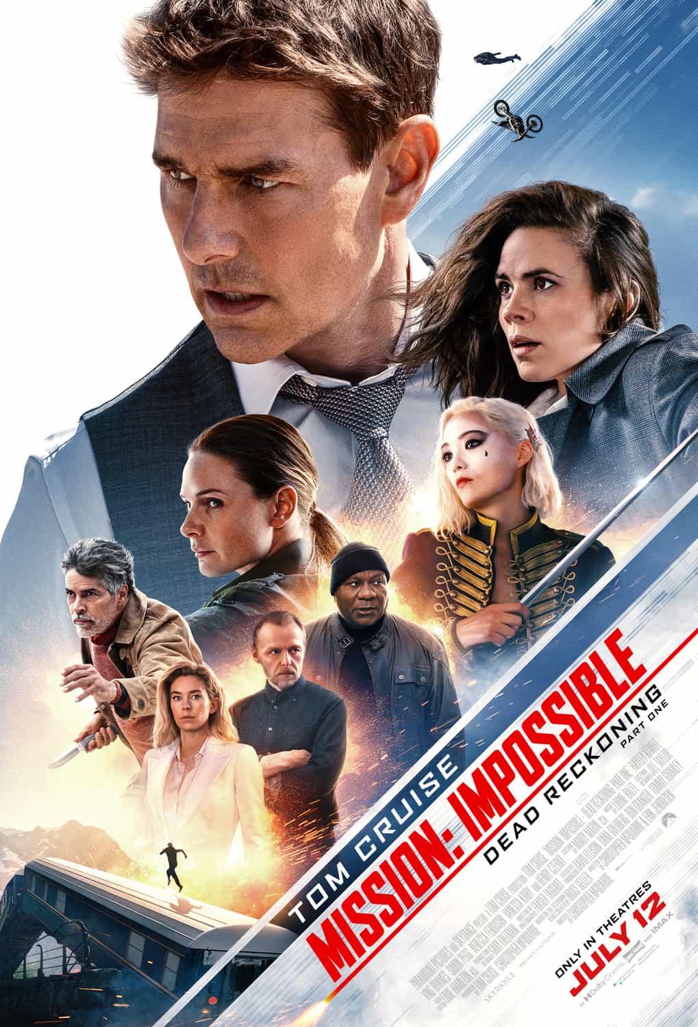 New poster has been released for Mission:Impossible - Dead Reckoning Part 1 which stars Tom Cruise and Indira Varma - movie UK release date 14th July 2023 #missionimpossibledeadreckoningpart1