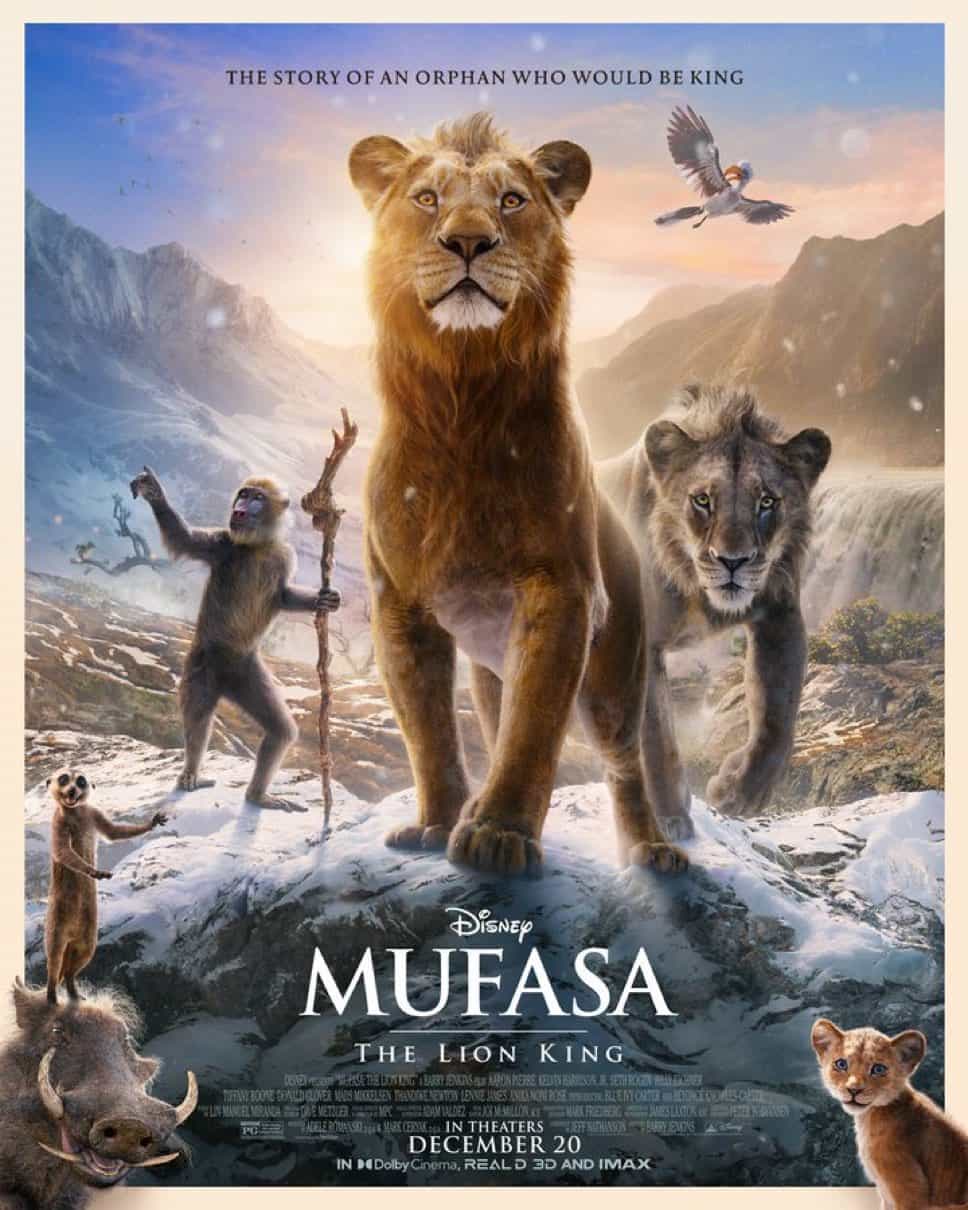 Check out the new trailer for upcoming movie Mufasa: The Lion King which stars Seth Rogen and Billy Eichner - movie UK release date 20th December 2024 #mufasathelionking