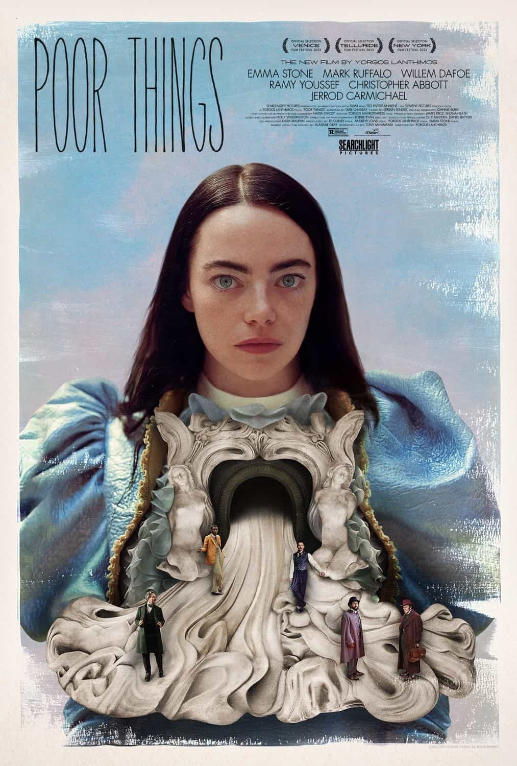 New poster has been released for Poor Things which stars Emma Stone and Mark Ruffalo - movie UK release date 12th January 2024 #poorthings