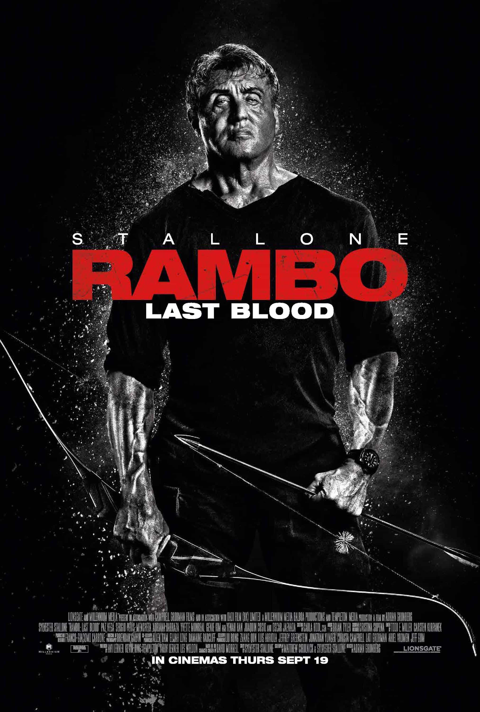 Rambo: Last Blood is given an 18 age rating in the UK for strong bloody violence, gory images