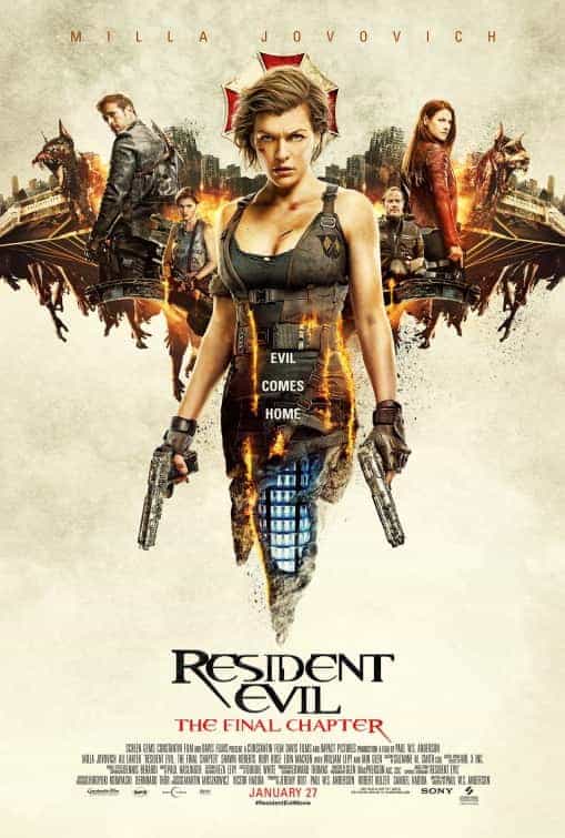 World Box Office Weekending 26th February 2017:  Resident Evil makes a massive opening in China and conquers the globe