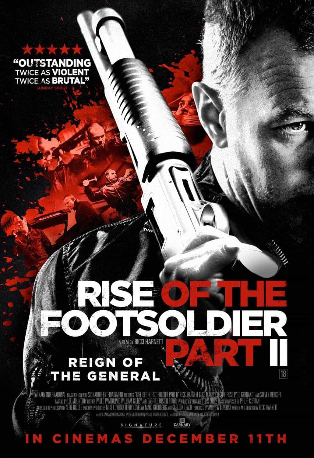 UK Video Charts Weekending 10th January 2015:  Rise of the Footsoldier Part II climbs to the top