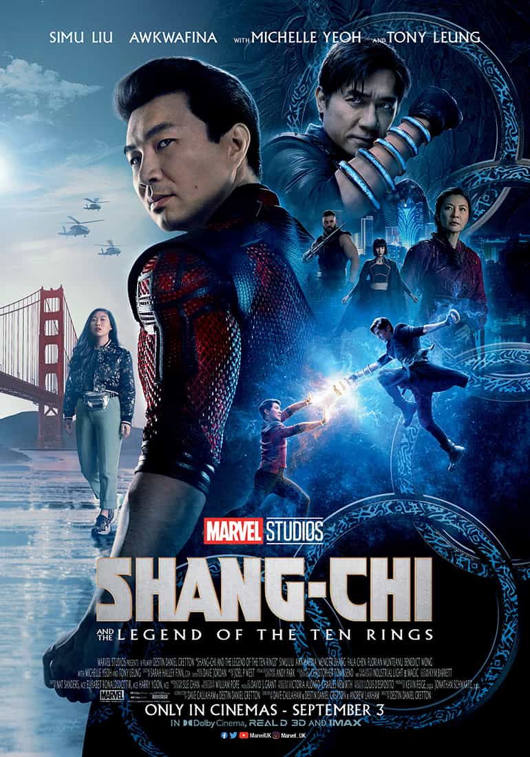 UK Box Office Weekend Report 24th - 26th September 2021:  Four weeks at the top for Shang-Chi with The Many Saints of Newark entering at 2