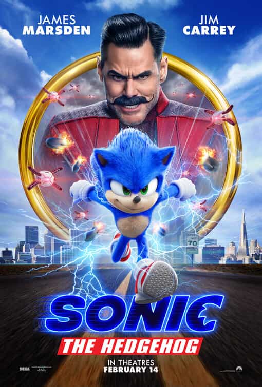US Box Office Figures 21 - 23 February 2020:  Sonic stays at number 1 and keep The Call Of The Wild to enter at number 2