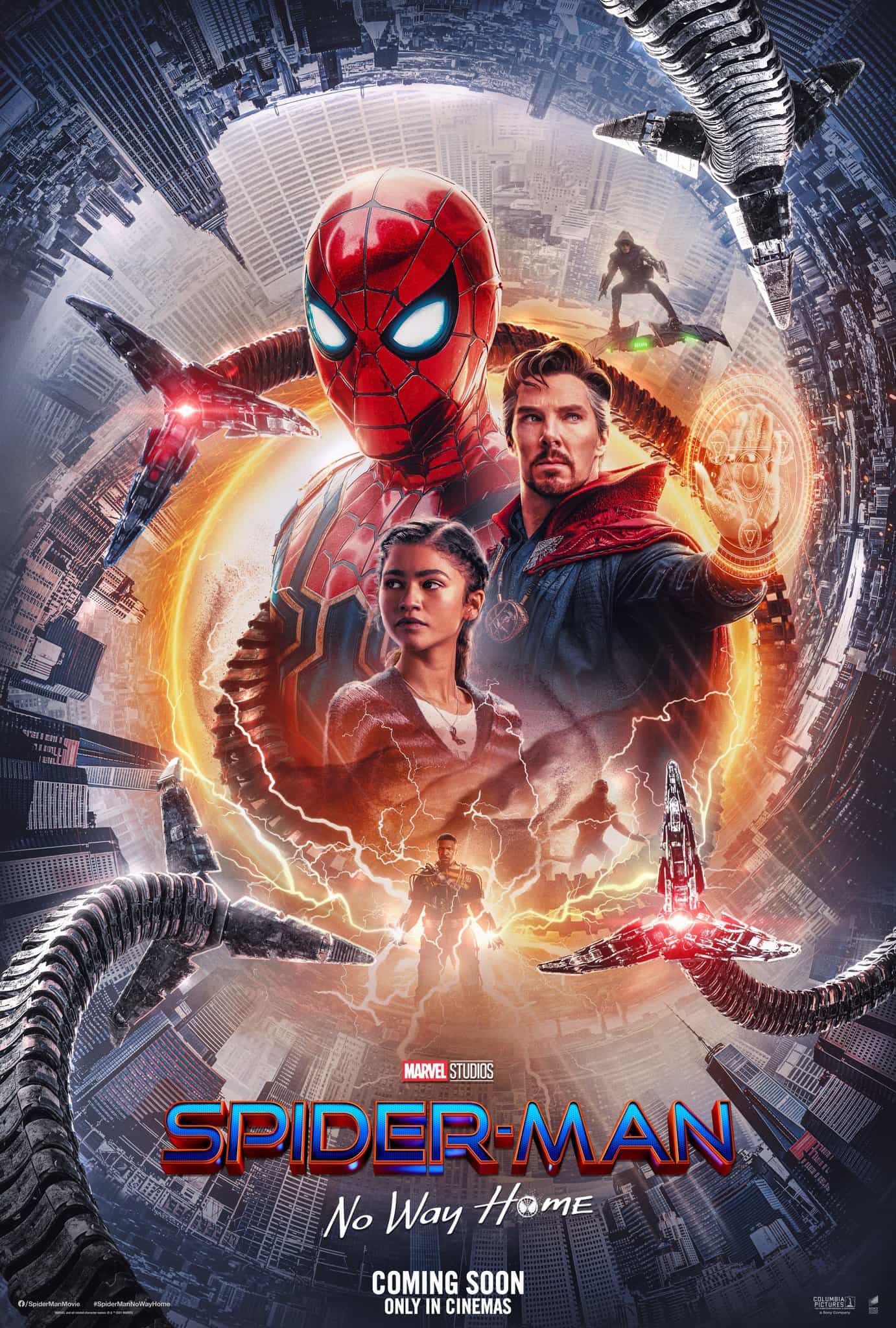 Global Box Office Figures 31st December 2021 - 2nd January 2022:  Spider-Man is top of the global box office over the new year