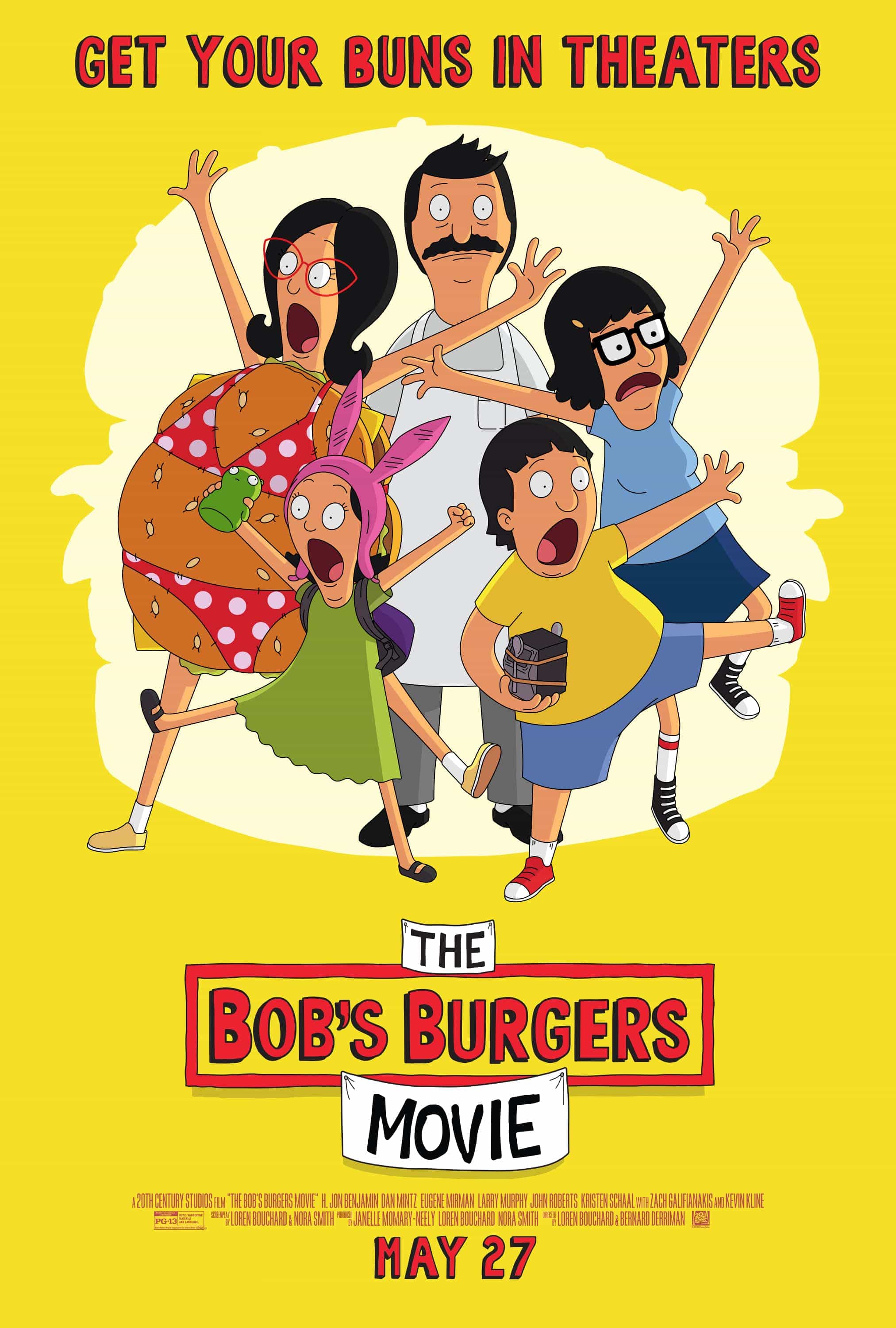 New poster released for The Bob's Burgers Movie starring Kristen Schaal - movie UK release date 27th May 2022 #thebobsburgersmovie
