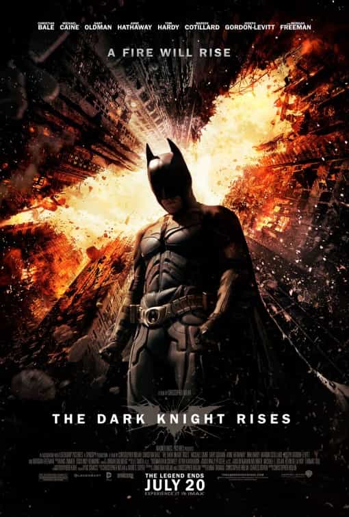 The Dark Knight Rises, well to the top of the box office in fact