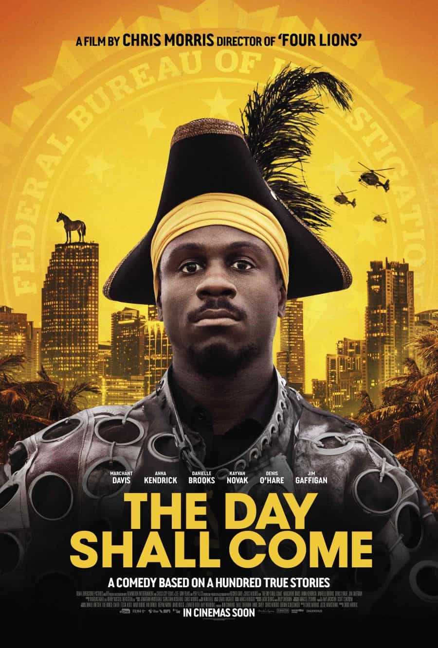 The Day Shall Come is given a 15 age rating in the UK for strong language, sex references, drug misuse