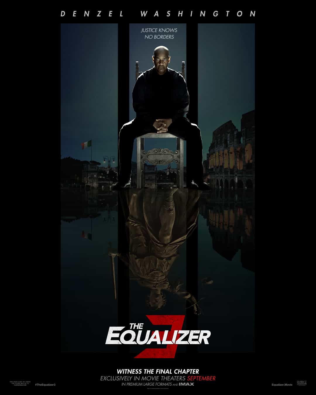 The Equalizer 3 is given a 15 age rating in the UK for strong violence, injury detail, threat, language