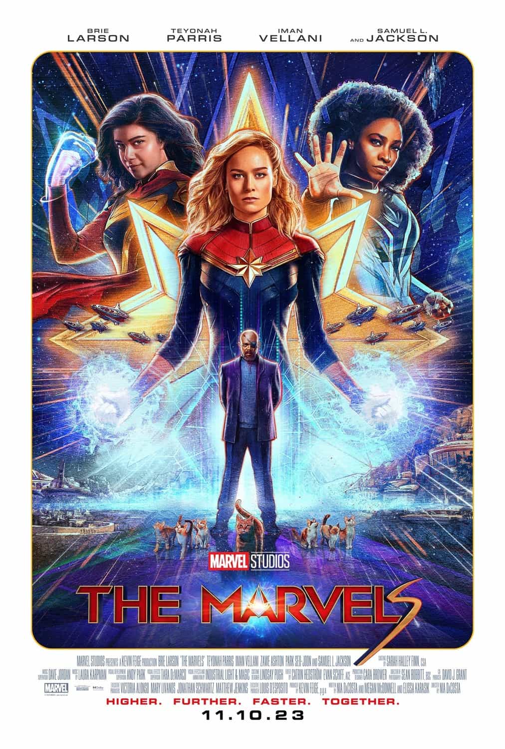 A delay to November 10th with a new teaser poster for The Marvels which stars Brie Larson and Teyonah Parris #themarvels