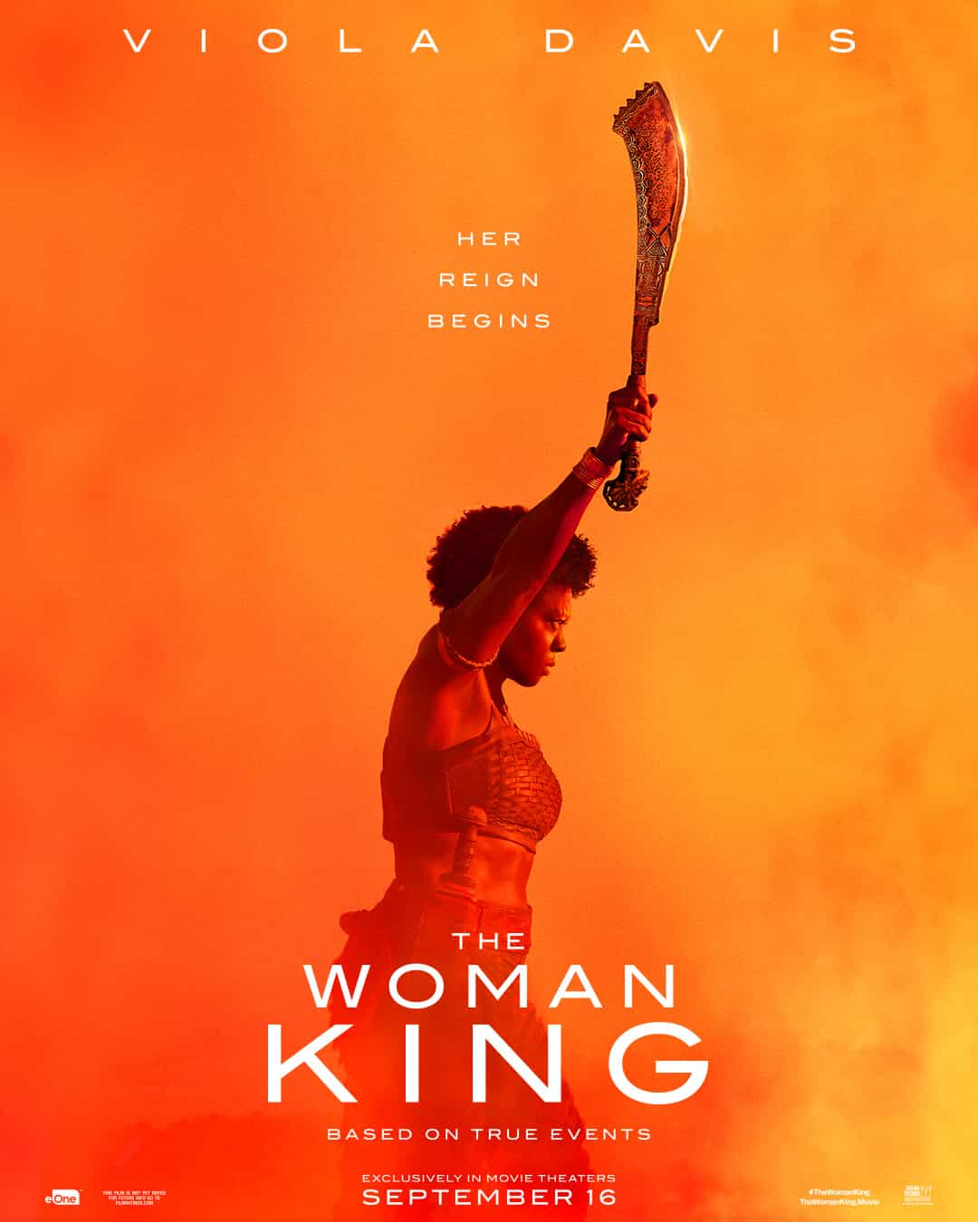 New poster released for The Woman King starring Lashana Lynch - movie UK release date 7th October 2022 #thewomanking