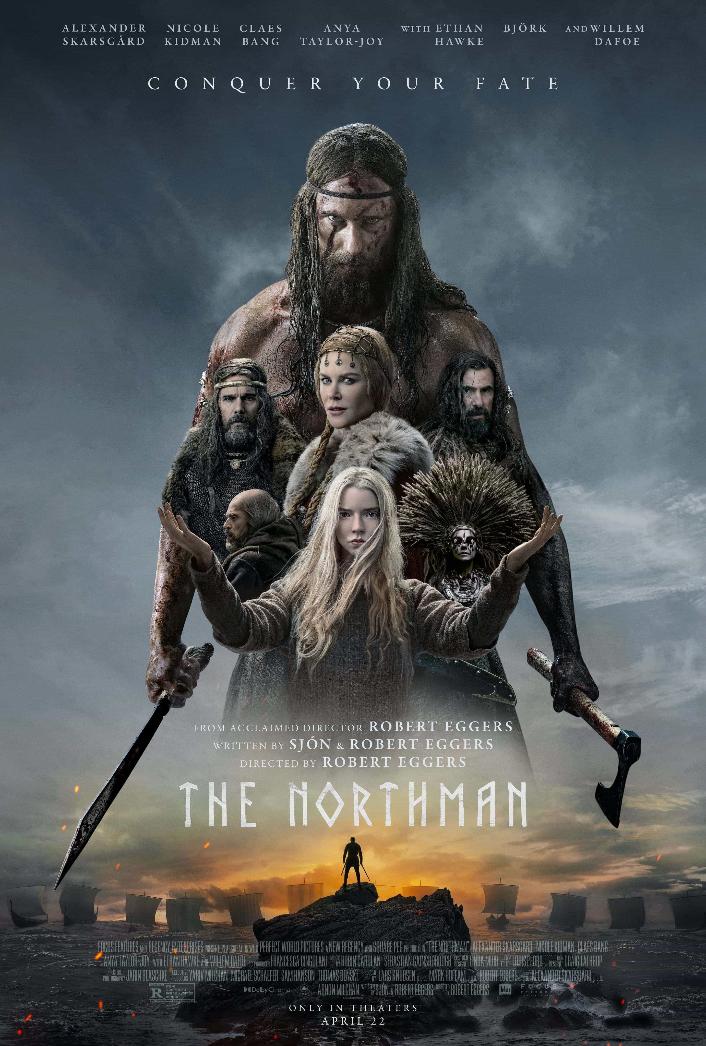 The Northman is given a 15 age rating in the UK for strong bloody violence, gore, sexual violence, sex, nudity