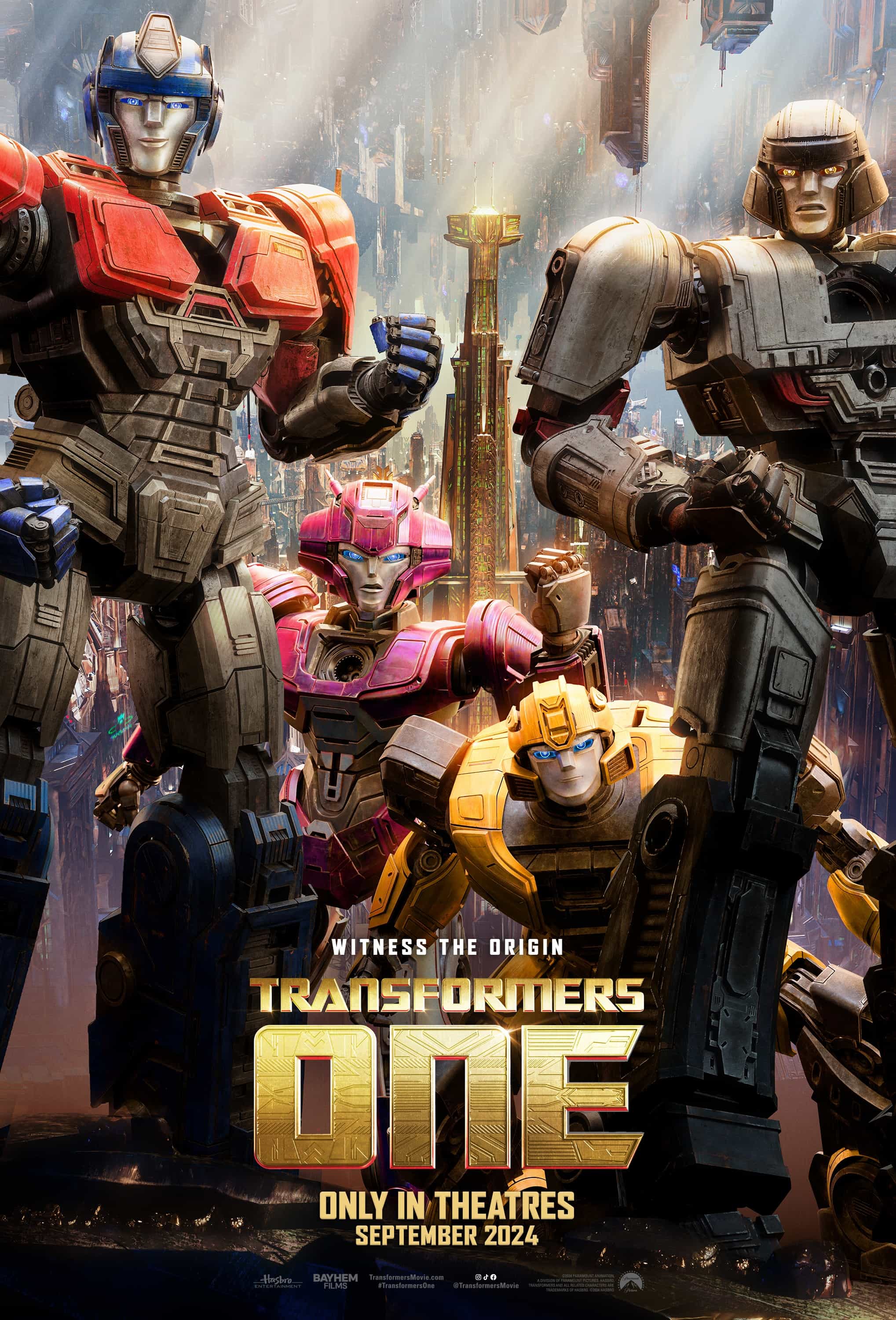 Check out the new trailer and poster for upcoming movie Transformers: One which stars Scarlett Johansson and Jon Hamm - movie UK release date 11th October 2024 #transformersone