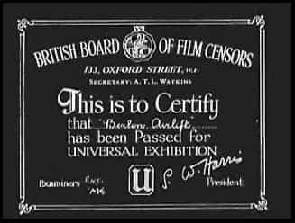 BBFC Historical age rating